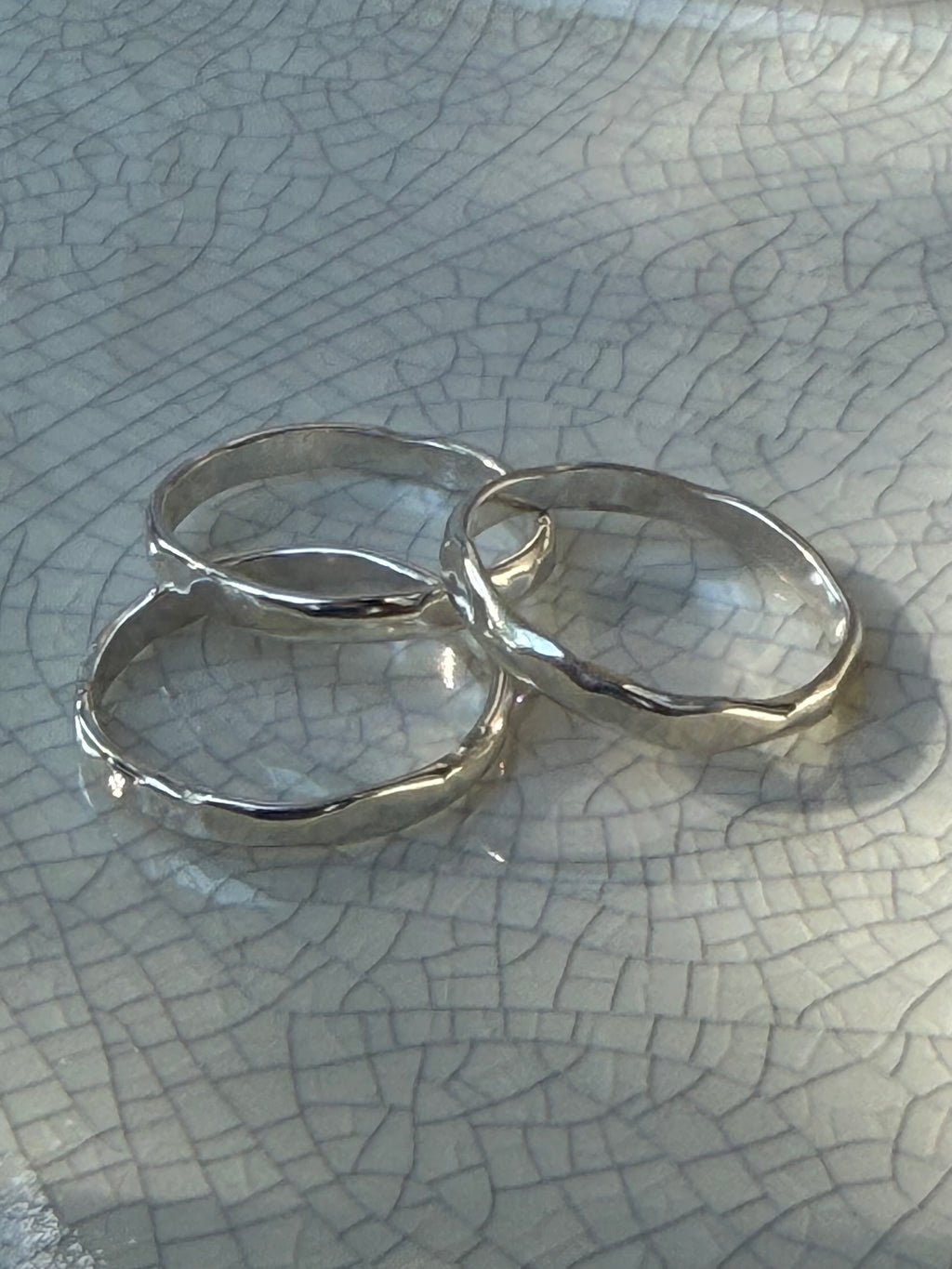 Wavy Thin Band Stacker Ring