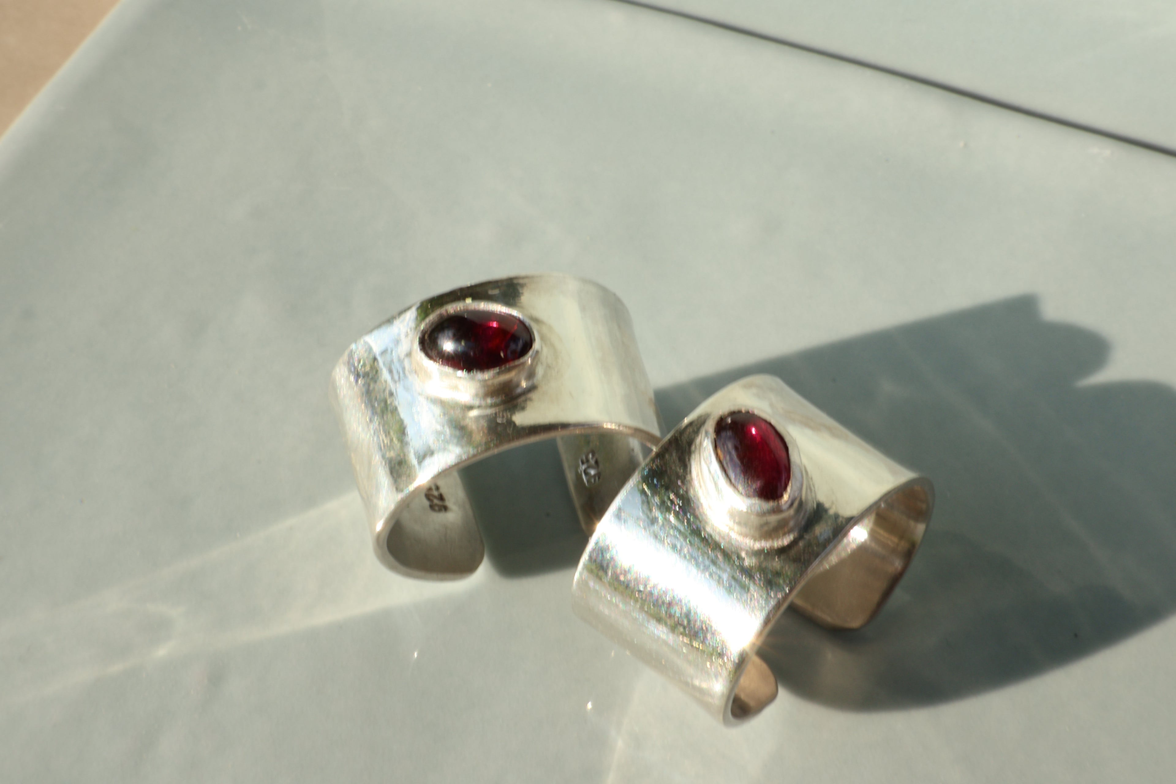 Garnet Toe Ring