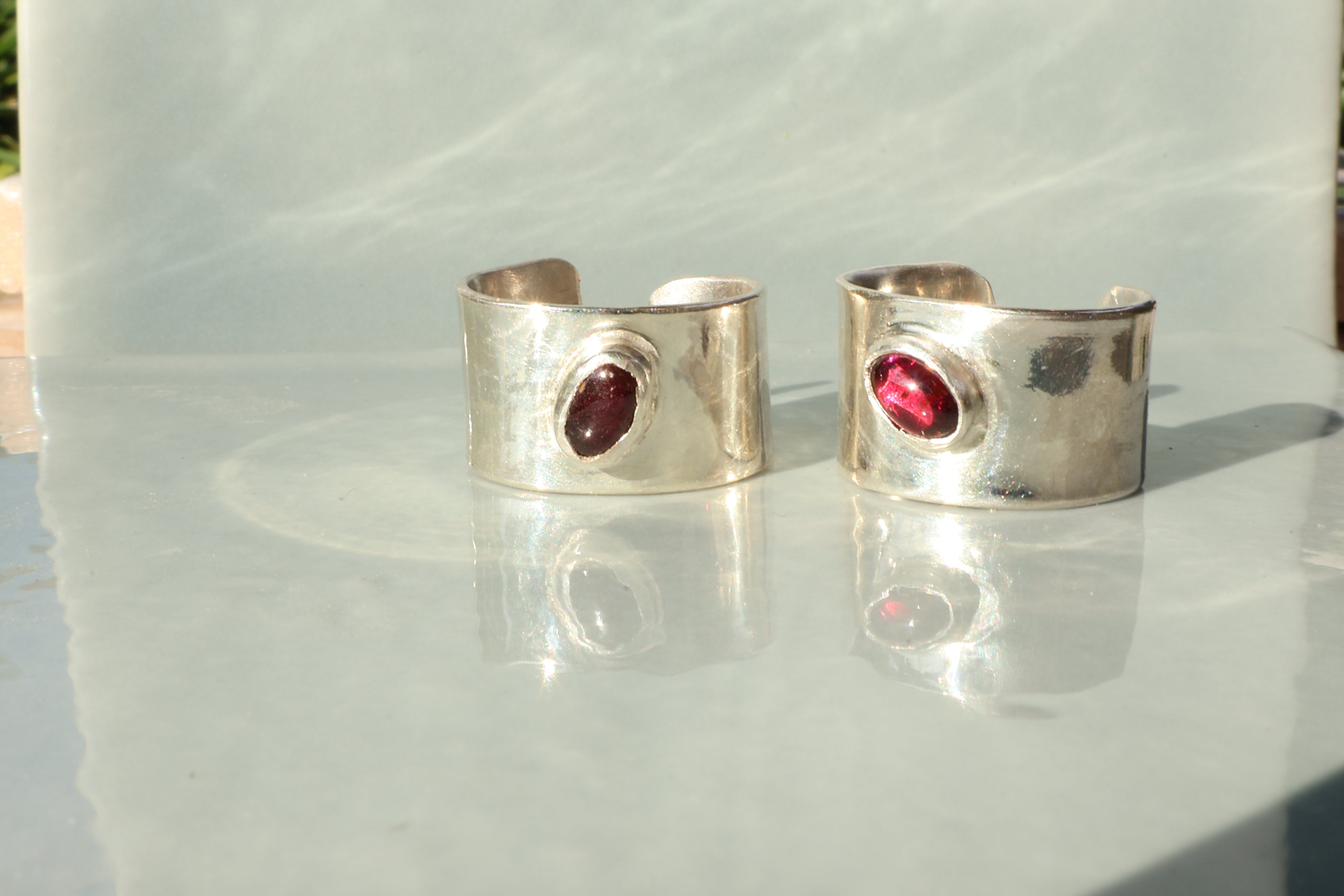 Garnet Toe Ring