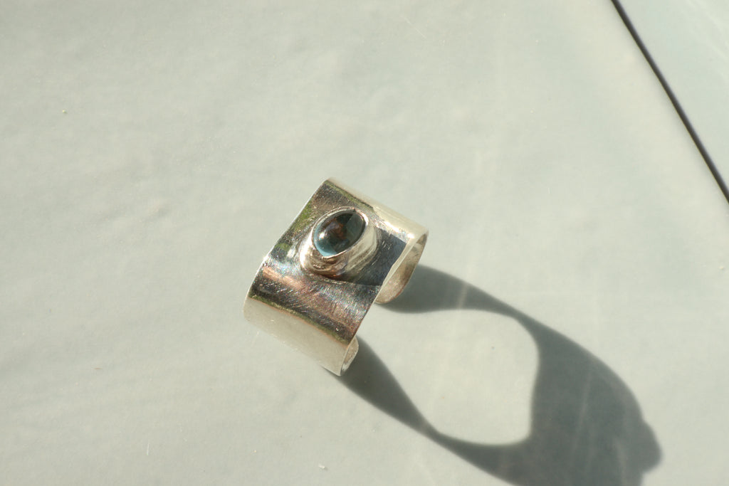 Blue Topaz Toe Ring