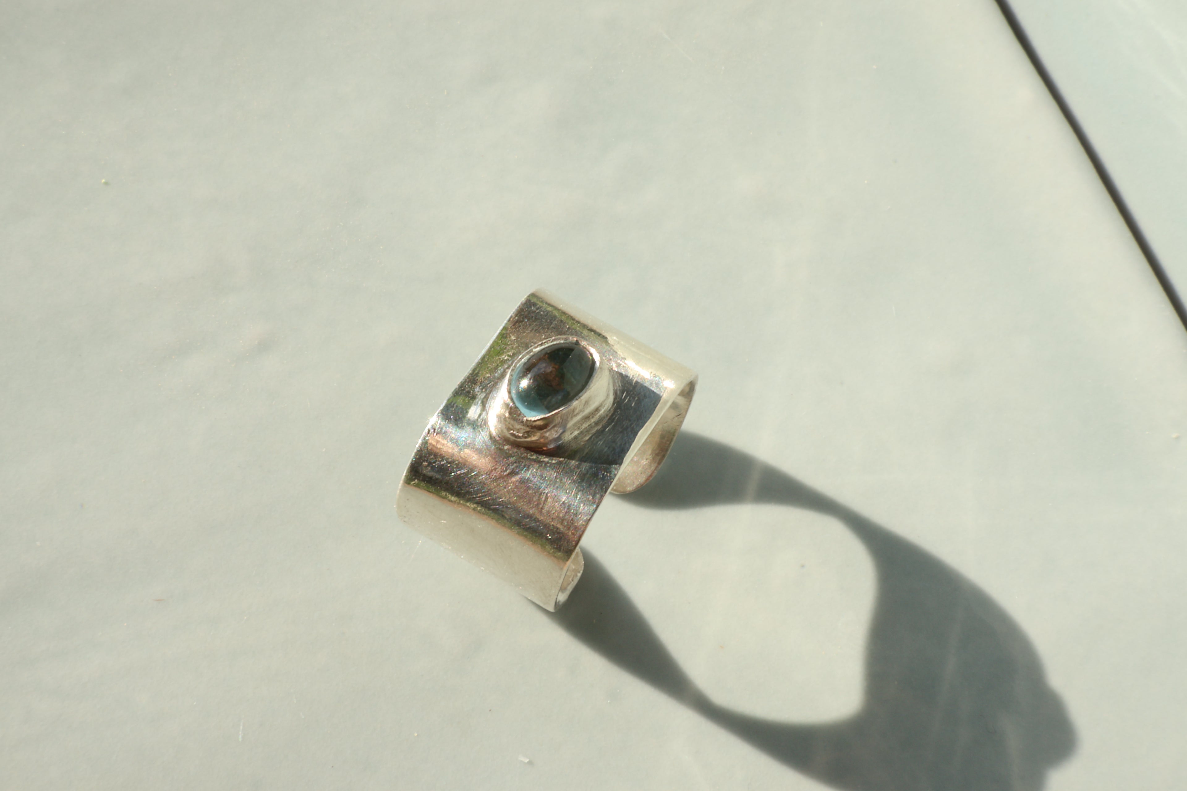 Blue Topaz Toe Ring