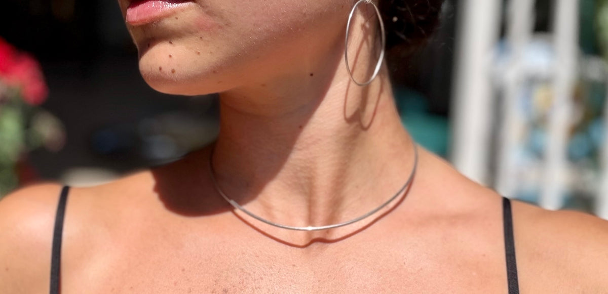 Silver Collar Choker