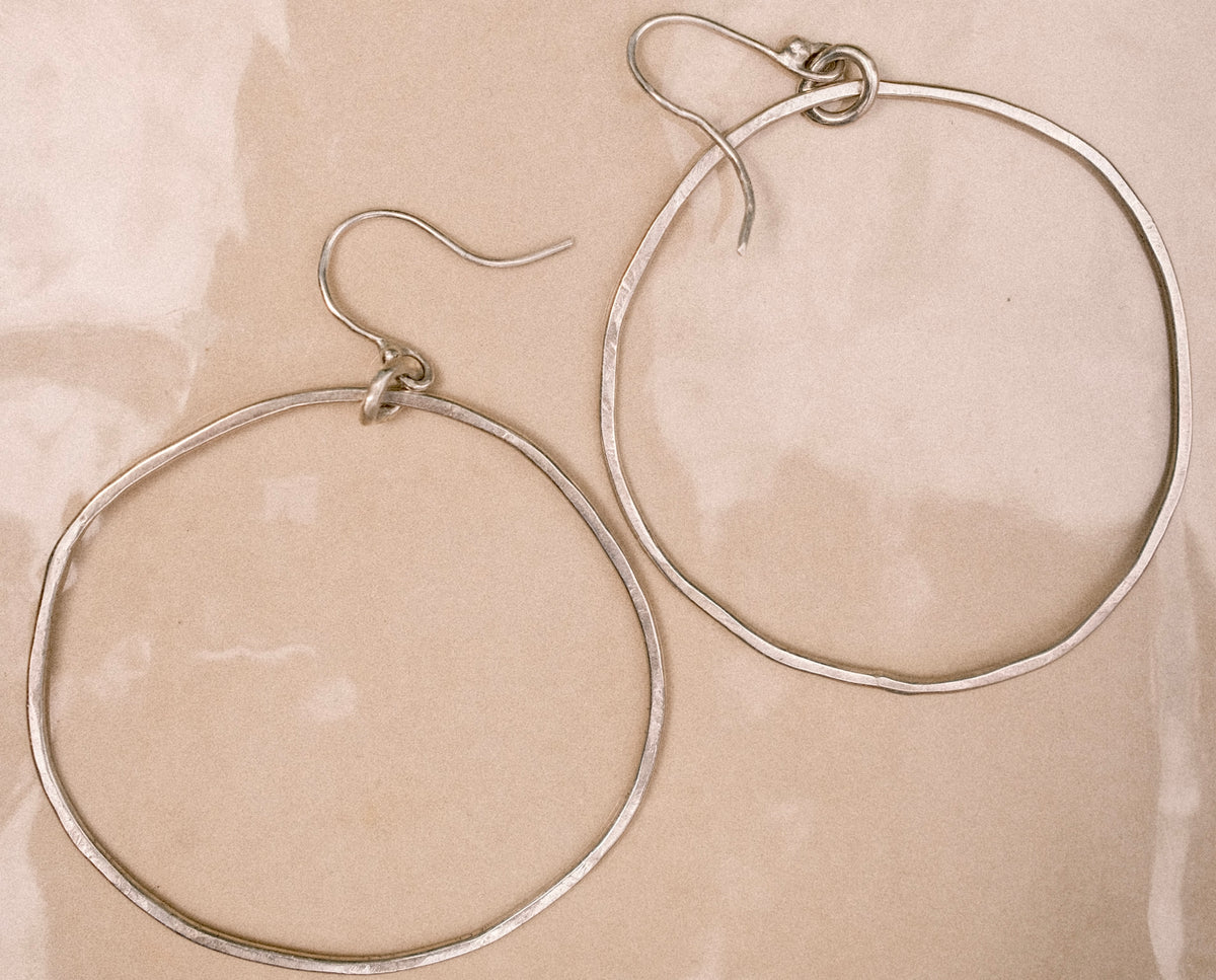 Silver Hoop Earrings
