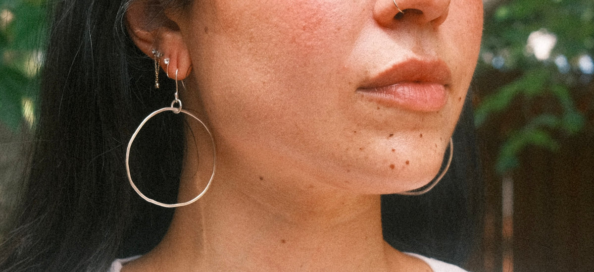 Silver Hoop Earrings