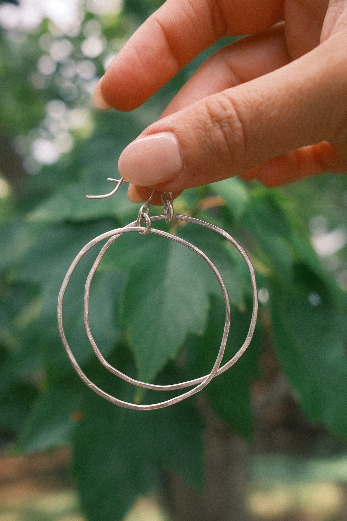 Silver Hoop Earrings