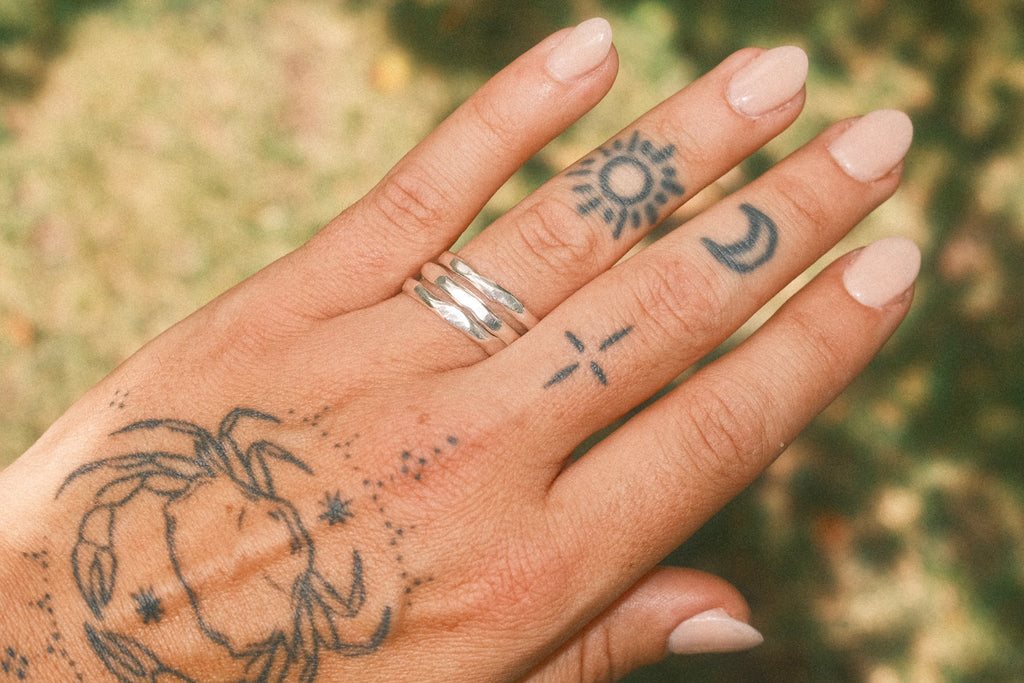 Wavy Thin Band Stacker Ring