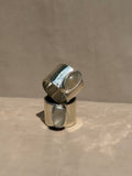 Wide Band Moonstone Ring